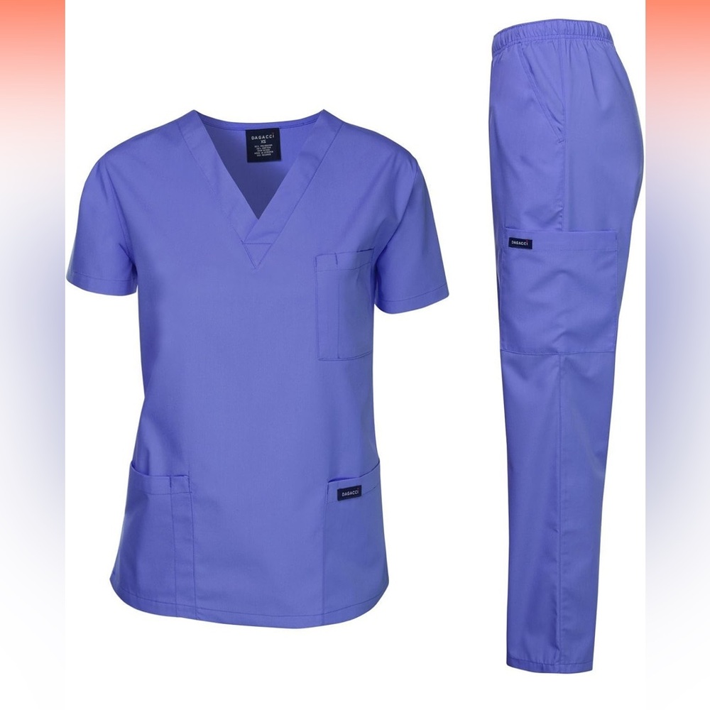 Dagacci Scrubs Medical Uniform Mens Scrub Set- NWT SIZE M
